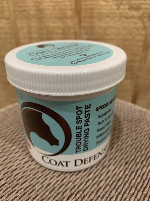 Small container of Coat Defense trouble spot drying paste.