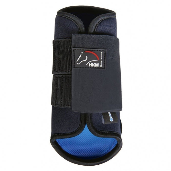 HKM neoprene cooling support boot for front legs. Velcro closure and easy to wash